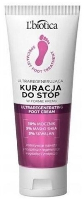 L'BIOTICA Ultraregenerująca Kuracja do stóp krem 75 ml