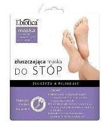 L'BIOTICA Złuszczająca maska do stóp w postaci nasączonych skarpetek 40 ml