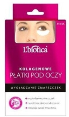 L'biotica Kolagenowe Płatki Pod Oczy Wygładzenie Zmarszczek 3 pary