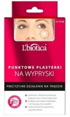 L'biotica Punktowe Plasterki Na Wypryski 3 x 12 sztuk