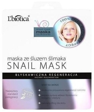L'biotica SNAIL MASK Maska ze śluzem ślimaka 23 ml