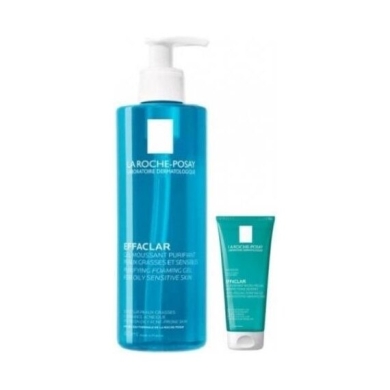 LA ROCHE EFFACLAR żel oczyszczający 400 ml + Peeling 50 ml
