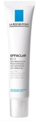 LA ROCHE Effaclar K+ Krem odnawiający do skóry tłustej 40 ml
