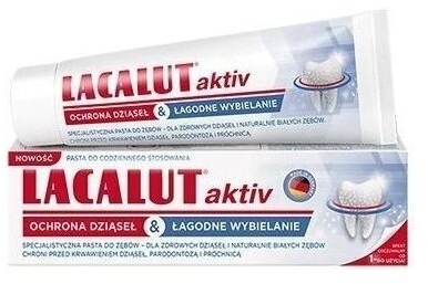 LACALUT AKTIV Ochrona dziąseł & Łagodne wybielanie 75 ml