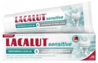 LACALUT Sensitive Pasta remineralizacja i łagodne wybielanie 75 ml