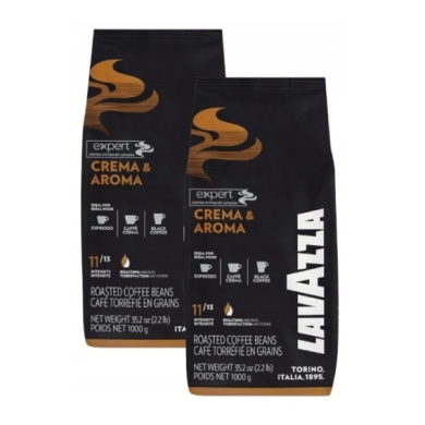LAVAZZA Expert Crema & Aroma, kawa ziarnista 1kg Wielopak x2