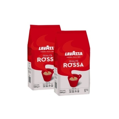 LAVAZZA Qualita ROSSA, kawa ziarnista 1kg Wielopak x2