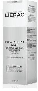 LIERAC CICA FILLER MAT Przeciwzmarszczkowy Krem-żel regenerujący 40 ml
