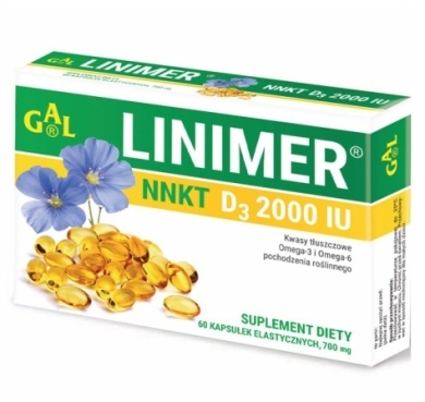 LINIMER D3 2000 IU 60 kapsułek