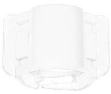 LINZI CLIP Midi Klamra Matt White