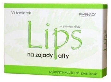 LIPS na zajady i afty 30 tabletek