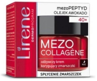 LIRENE MEZO COLLAGENE Odżywczy Krem korygujący zmarszczki na noc 40+ 50ml