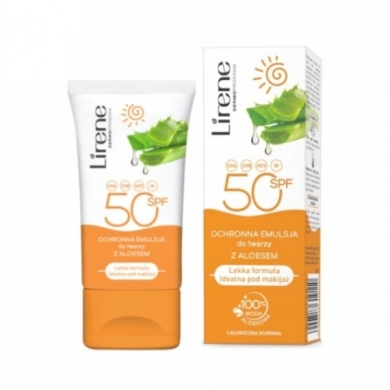 LIRENE OCHRONNA Emulsja do twarzy z Aloesem SPF50