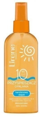 LIRENE SPF10 Przyspieszacz opalania olejek karotenowy ochronny 150 ml