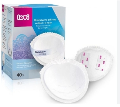 LOVI Krążki laktacyjne Day & Night Discreet elegance białe 60 sztuk 19/607