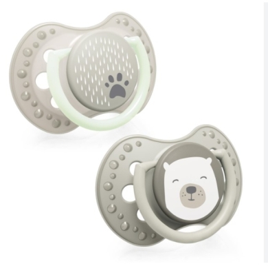 LOVI smoczek silikonowy dynamiczny 0-2 m Buddy Bear 2 sztuki 22/862