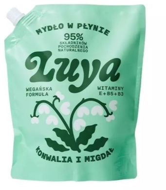 LUYA Mydło do rąk w płynie Konwalia i Migdał Refil 800 ml