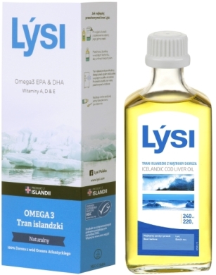 LYSI Tran islandzki naturalny olej 240 ml