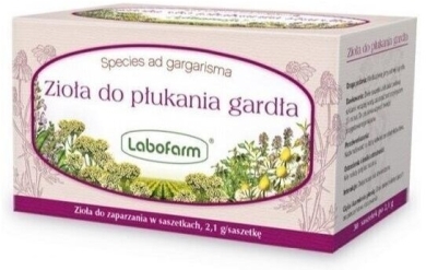 Labofarm Zioła do płukania gardła zioła 30 saszetek