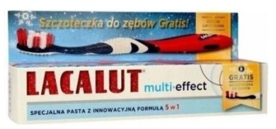 Lacalut Multi-Effect pasta do zębów + szczoteczka