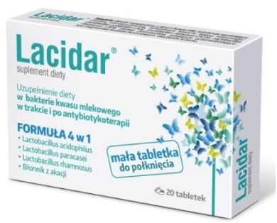Lacidar 20 tabletek
