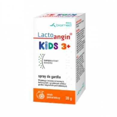 Lactoangin Kids smak pomarańczy spray 30 g