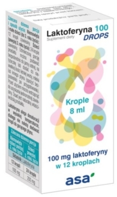 Laktoferyna 100 DROPS krople 8 ml