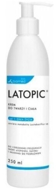 Latopic  Krem do twarzy i ciała 250 ml