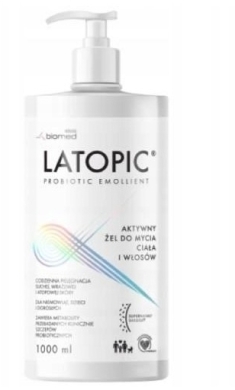 Latopic Żel do mycia ciała i włosów 1000 ml