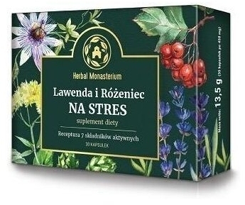 Lawenda i Różeniec na stres 30 kapsułek