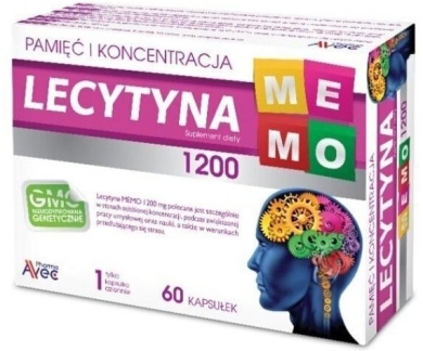 Lecytyna MEMO 1200 mg 60 kapsułek