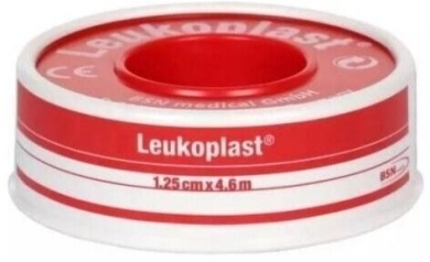 Leukoplast Plaster 1,25 cm x 4,6 m Do Cięcia 1 sztuka