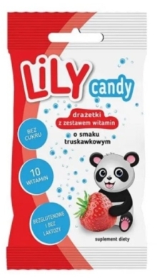 Lily drażetki o smaku truskawkowym 40 g