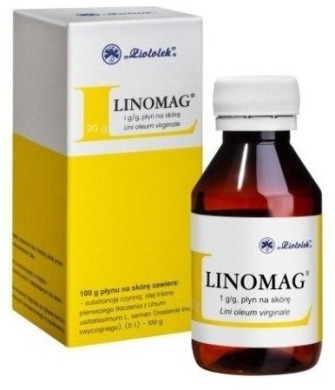 Linomag płyn do stosowania na skórę 1 g/g 90 g