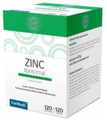 Lipocaps Zinc 120 kapsułek