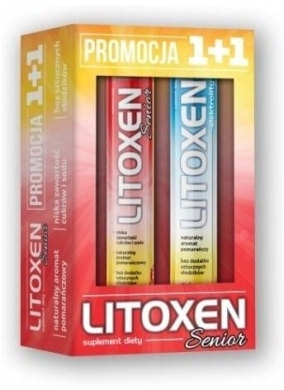 Litoxen Senior 1+1 Zestaw 2x20 tabletek musujących
