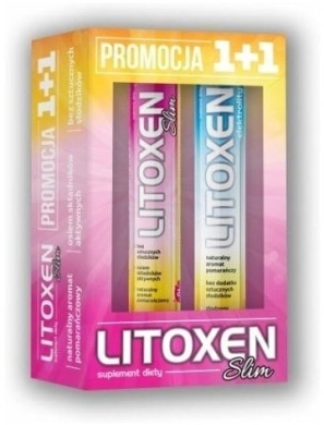 Litoxen Slim 1+1 Zestaw 2x20 tabletek musujących