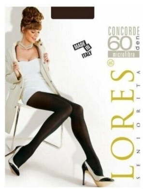 Lores rajstopy Concorde 60den rozmiar L czarne