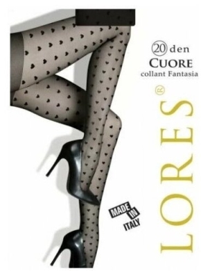 Lores rajstopy Cuore 20den rozmiar XS/S czarne