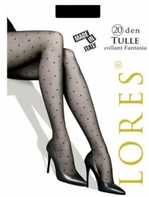Lores rajstopy Tulle 20den rozmiar XS/S czarne