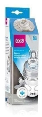 Lovi Butelka 250 ml + smoczek uspokajający 3-6 m-cy