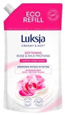 Luksja Creamy & Soft mydło w płynie wygładzające róża i proteiny mleka 900 ml 