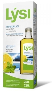 Lysi Tran islandzki cytrynowo - miętowy 240 ml