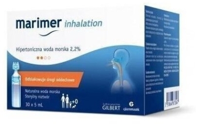 MARIMER Inhalation Hipertoniczna woda morska 30 x 5 ml