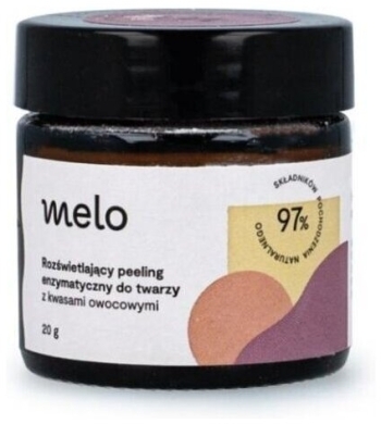MELO Rozświetlający Peeling enzymatyczny do twarzy 20 g