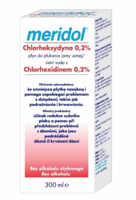 MERIDOL Chlorheksydyna 0,2% Płyn do płukania jamy ustnej 300 ml