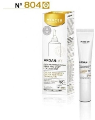 MINCER PHARMA Argan Life Przeciwzmarszczkowy krem pod oczy i okolice ust 15 ml