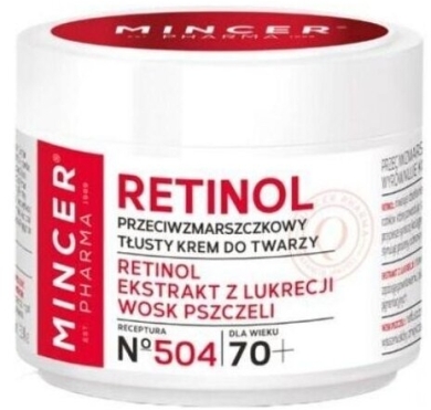 MINCER PHARMA Retinol Krem przeciwzmarszczkowy 70+ 50 ml