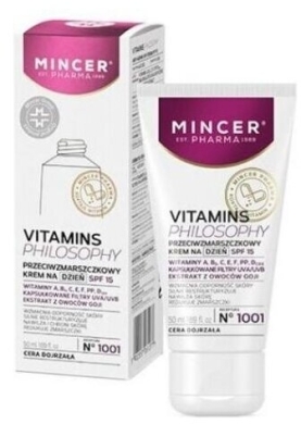 MINCER PHARMA Vitamins Philosophy Przeciwzmarszczkowy krem na dzień SPF15 50 ml