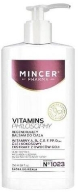 MINCER PHARMA Vitamins Philosophy Regenerujący balsam do ciała 250 ml